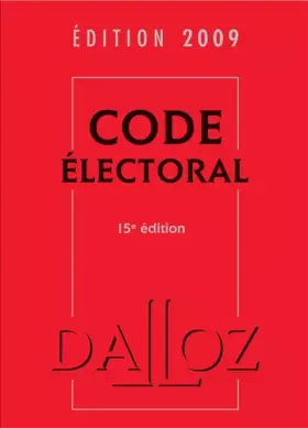 Couverture du produit · Code électoral