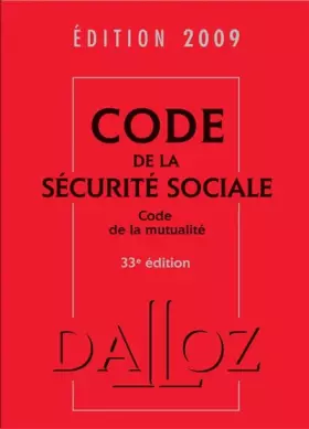 Couverture du produit · Code de la Sécurité Sociale et Code de la mutualité