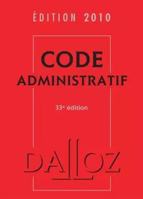 Couverture du produit · Code administratif 2010