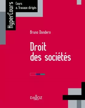Couverture du produit · Droit des sociétés