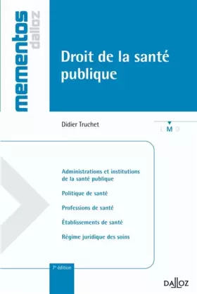 Couverture du produit · Droit de la santé publique