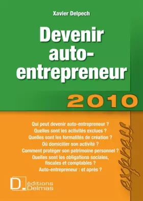 Couverture du produit · Devenir auto-entrepreneur