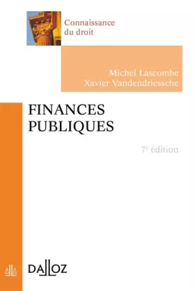 Couverture du produit · Finances publiques