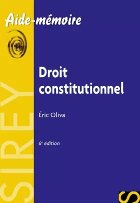 Couverture du produit · Droit constitutionnel