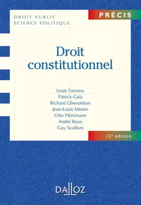 Couverture du produit · Droit constitutionnel