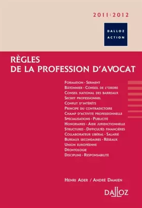 Couverture du produit · Règles de la profession d'avocat 2011/2012 - 13e éd.: Dalloz Action