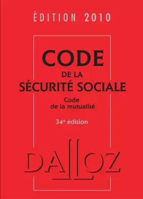 Couverture du produit · Code de la Sécurité Sociale et Code de la mutualité