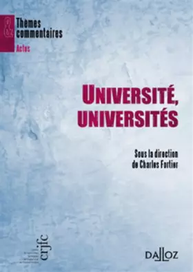 Couverture du produit · Université, universités
