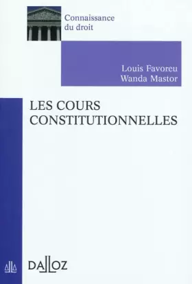 Couverture du produit · Les cours constitutionnelles