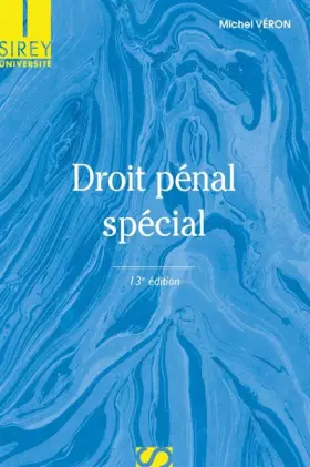 Couverture du produit · Droit pénal spécial - 13e éd.