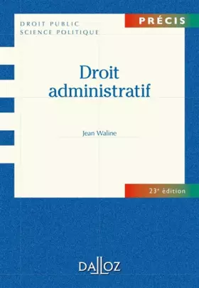 Couverture du produit · Droit administratif - 23e éd.