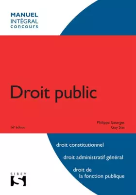 Couverture du produit · Droit public - 16e ed.: Intégral concours