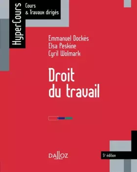 Couverture du produit · Droit du travail