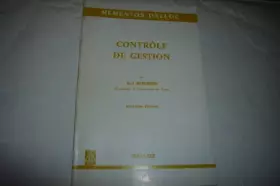 Couverture du produit · Contrôle de gestion