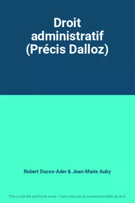 Couverture du produit · Droit administratif (Précis Dalloz)