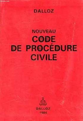Couverture du produit · Nouveau code de procédure civile: Code de procédure civile, code de l'organisation judiciair