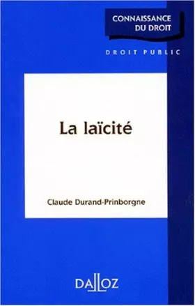 Couverture du produit · La laïcité