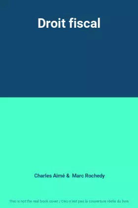 Couverture du produit · Droit fiscal