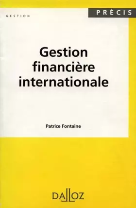 Couverture du produit · Gestion financière internationale