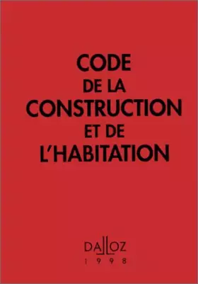 Couverture du produit · Code de la construction et de l'habitation, 9e édition