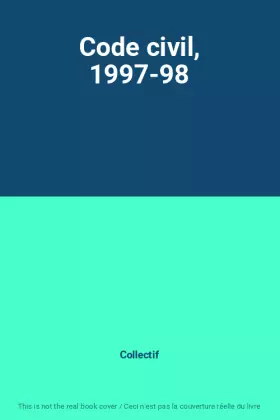 Couverture du produit · Code civil, 1997-98