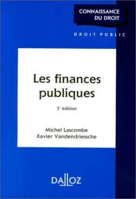 Couverture du produit · LES FINANCES PUBLIQUES. 3ème édition