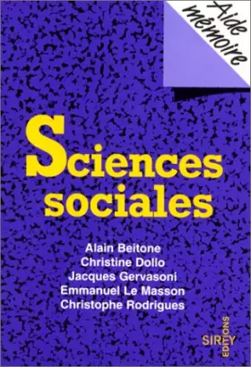 Couverture du produit · Sciences sociales