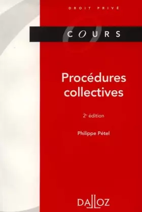 Couverture du produit · Procédures collectives