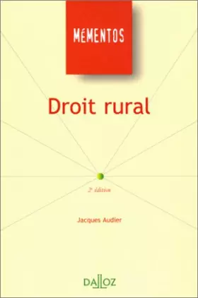 Couverture du produit · DROIT RURAL. 2ème édition