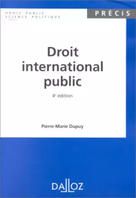Couverture du produit · DROIT INTERNATIONAL PUBLIC. 4ème édition