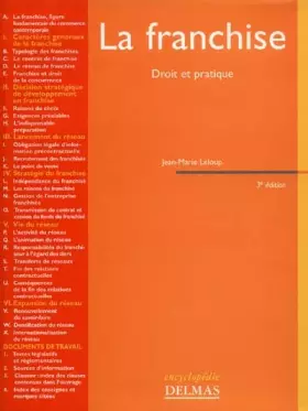 Couverture du produit · La Franchise : Droit et pratique