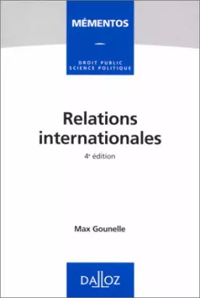 Couverture du produit · RELATIONS INTERNATIONALES. 4ème édition 1998