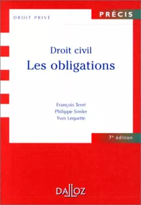 Couverture du produit · Droit civil : Les obligations, 7e édition