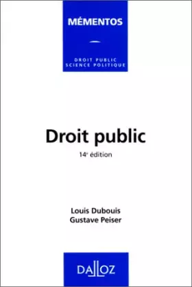 Couverture du produit · Droit public