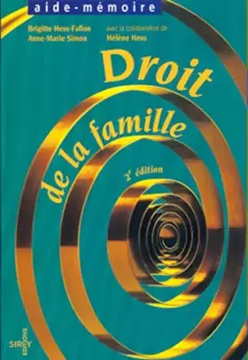 Couverture du produit · Droit de la famille, 2e édition