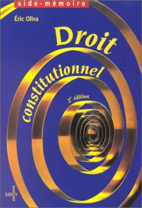 Couverture du produit · Droit constitutionnel, 2e édition