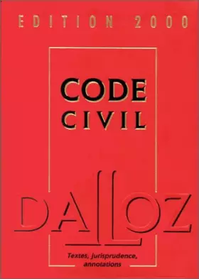 Couverture du produit · Code civil 2000