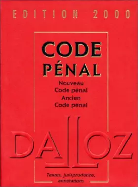 Couverture du produit · CODE PENAL. Edition 2000