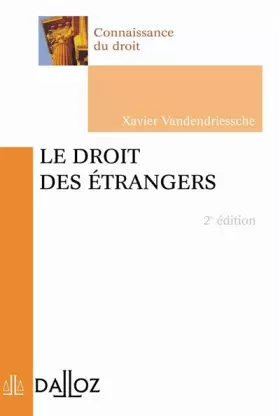 Couverture du produit · Le droit des étrangers