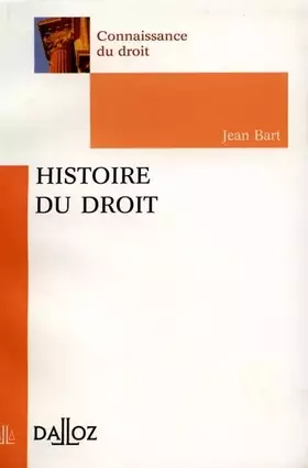 Couverture du produit · Histoire du droit