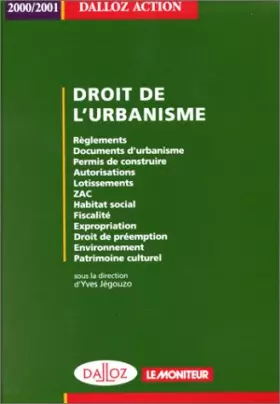 Couverture du produit · Urbanisme, 2000 - 2001