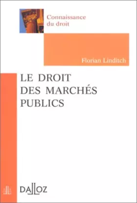 Couverture du produit · Le droit des marchés publics