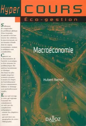 Couverture du produit · Macroéconomie