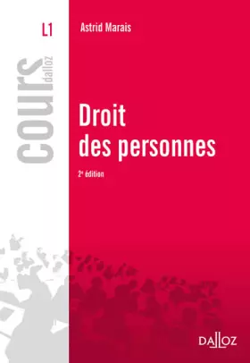 Couverture du produit · Droit des personnes - 2e éd.