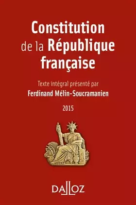Couverture du produit · Constitution de la République française