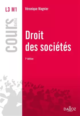 Couverture du produit · Droit des sociétés - 7e éd.