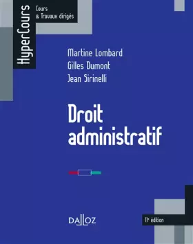 Couverture du produit · Droit administratif - 11e éd.
