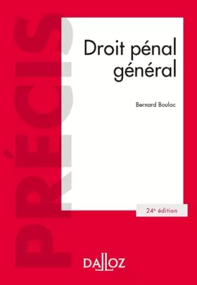 Couverture du produit · Droit pénal général - 24e éd.