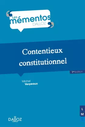 Couverture du produit · Contentieux constitutionnel