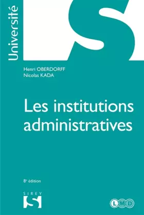 Couverture du produit · Les institutions administratives